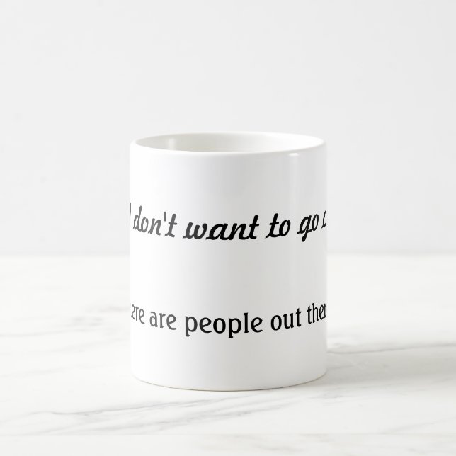Aber ich will nicht, um außerhalb der Tasse zu (Mittel)