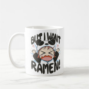 Aber ich Wollte Ramen Kawaii Panda Girl Hissyfit Kaffeetasse
