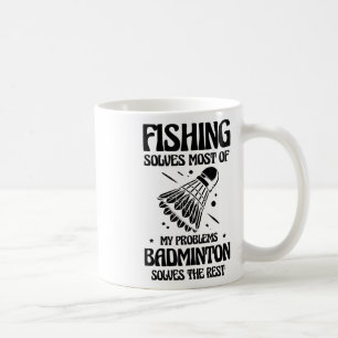 Aber in meinem Kopf spiele ich Badminton Spieler S Kaffeetasse