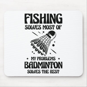 Aber in meinem Kopf spiele ich Badminton Spieler S Mousepad