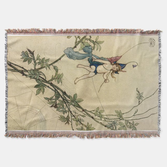 Aber Kobold setzte auf dem Faden einer Spinne Decke (Vorderseite)