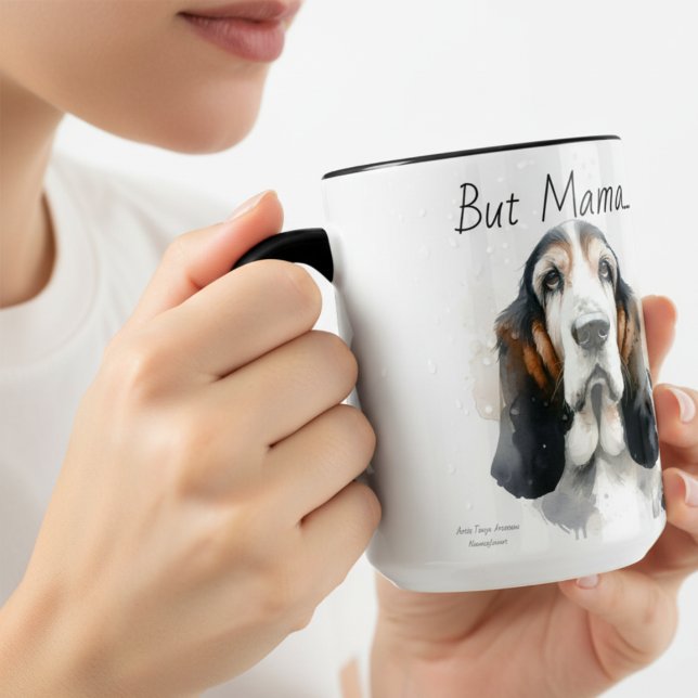 Aber Mama...... Basset Hound Moderne Tasse (Von Creator hochgeladen)