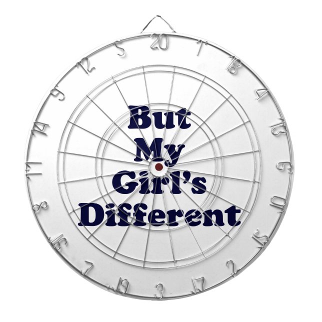 Aber mein Mädchen ist anders Dartscheibe (vorne)