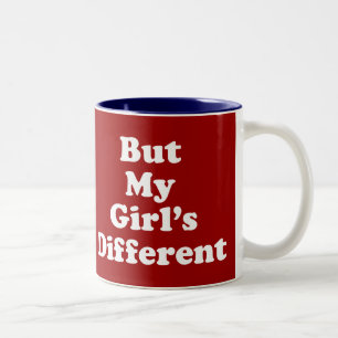 Aber meine Freundin ist anders Zweifarbige Tasse