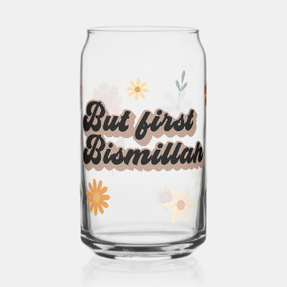 Aber zuerst Bismillah Klarglas Wilde Blumen Dosenglas