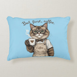 Aber zuerst, Kaffee Chat Dekokissen
