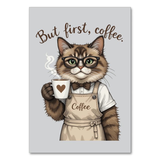 Aber zuerst, Kaffee Chat Tischnummer (Vorderseite)