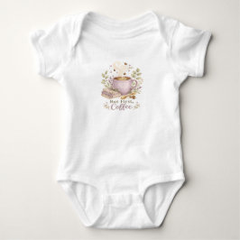 Aber zuerst Kaffee | Cozy Lavender Kaffee Baby Strampler