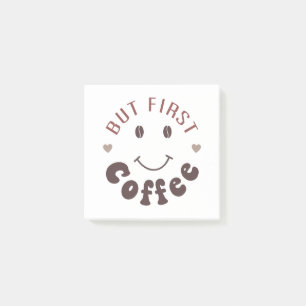 Aber zuerst Kaffee Post-it Klebezettel