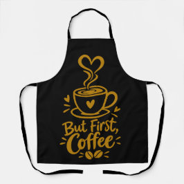 Aber zuerst Kaffee Süße Kaffee Liebhaber Geschenk Schürze