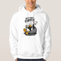 Aber zuerst lustiger Kaffee Liebhaber Hoodie