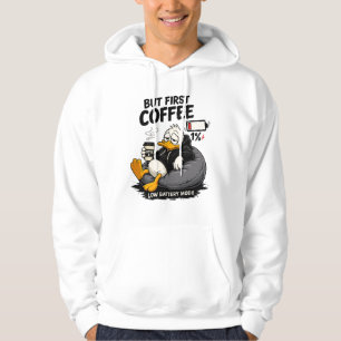Aber zuerst lustiger Kaffee Liebhaber Hoodie