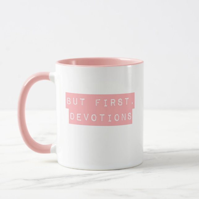 Aber zunächst einmal rosa Tasse durch die Verachtu (Links)
