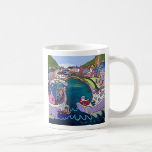 Aberaeron, durch Helen Elliott Kaffeetasse