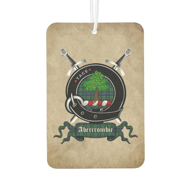 Abercrombie Clan Abzeichen Car Freshener Autolufterfrischer (Rückseite)