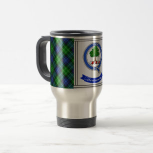Abercrombie Clan Abzeichen & Tartan Personalisiert Reisebecher