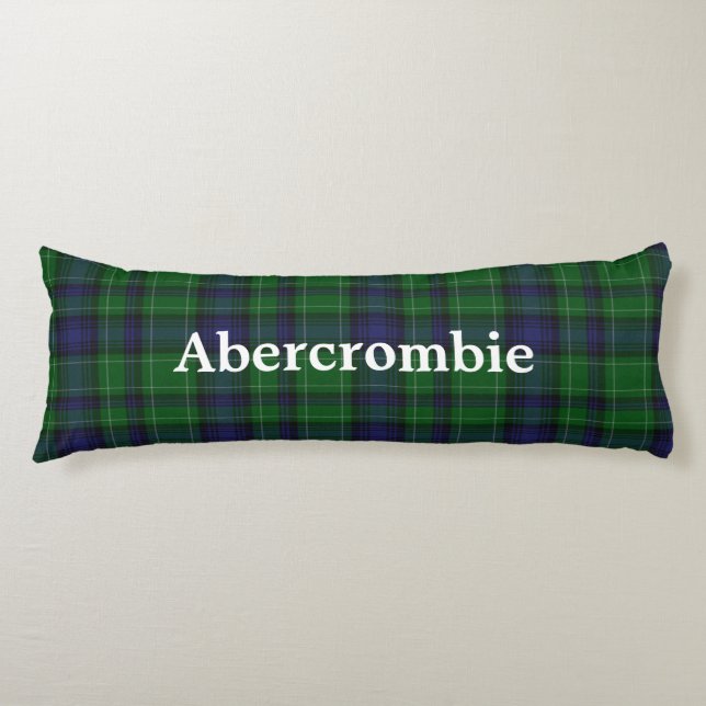 Abercrombie Clan Tartan Kariertes Körperkissen (Vorderseite)
