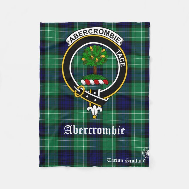 Abercrombie Clan Tartan Scotland Fleece Blanken (Vorderseite)