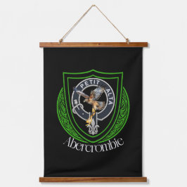 Abercrombie Scottish Clan Crest Wandteppich Mit Holzrahmen