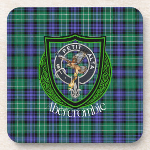 Abercrombie Scottish Clan Tartan & Wappen Getränkeuntersetzer