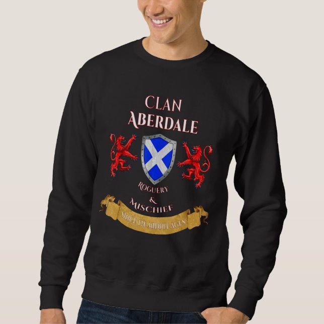 Aberdale Scottish Family Clan Middle Ages Mischief Sweatshirt (Vorderseite)