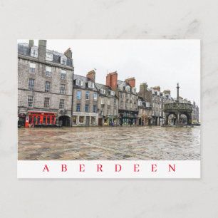 Aberdeen Castlegate Gebäude Ansicht Postkarte