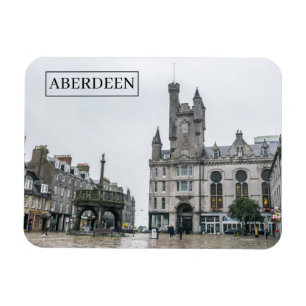 Aberdeen Castlegate view Kühlschrankmagnet Magnet