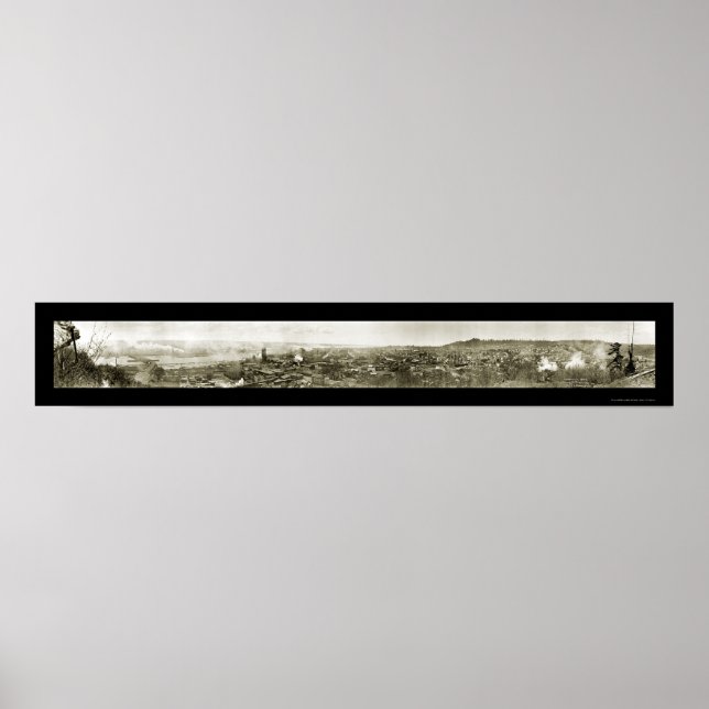 Aberdeen Grays Harbor Foto 1912 Poster (Vorne)