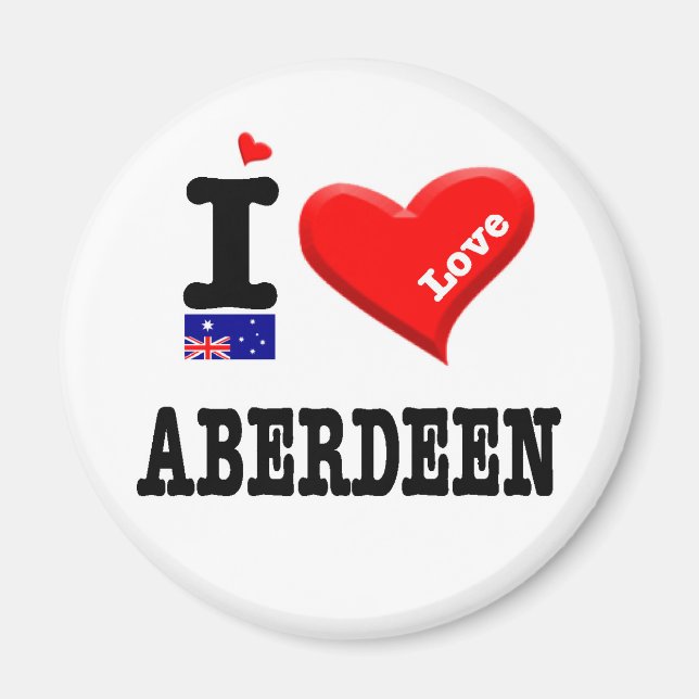 ABERDEEN - I-Liebe Magnet (Vorne)