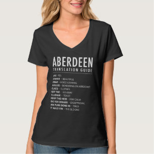 Aberdeen Schottischer Slang-Übersetzungsführer & S T-Shirt