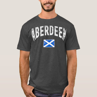 ABERDEEN SCOTLAND MIT SCOTTISH FLAG gestört T-Shirt