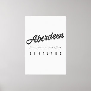 Aberdeen "Silberne Stadt mit den goldenen Sanden" Leinwanddruck