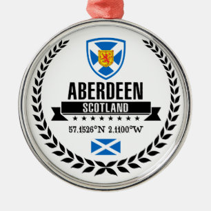 Aberdeen Silbernes Ornament