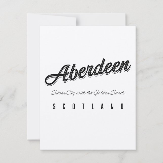 Aberdeen "Silver City with the Golden Sands" (Vorderseite)