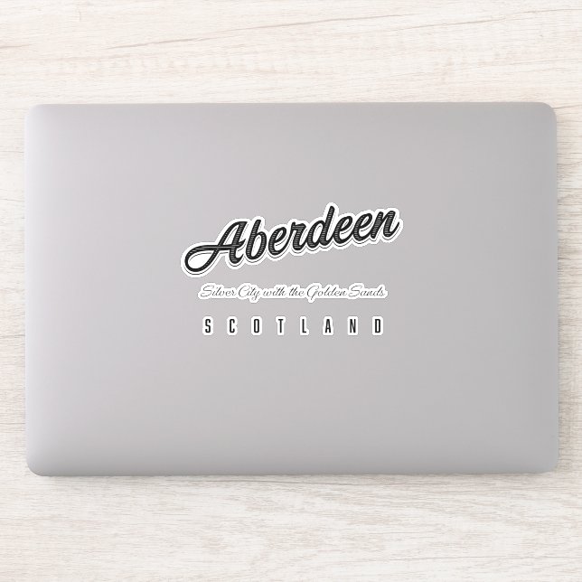 Aberdeen "Silver City with the Golden Sands" Aufkleber (Computer)