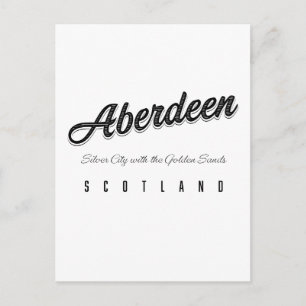 Aberdeen "Silver City with the Golden Sands" Postkarte