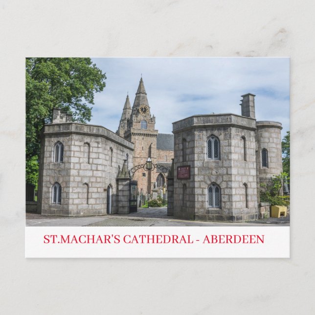 Aberdeen St.Machar Cathedral Aussicht Postkarte (Vorderseite)