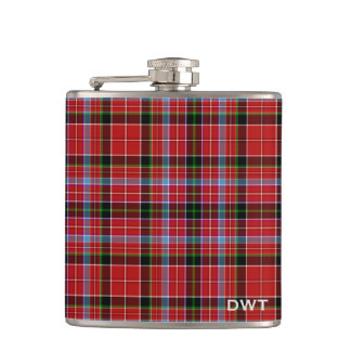 Aberdeen Tartan Monogram Flachmann