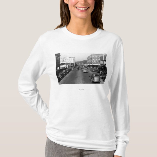 Aberdeen, WA - Ansicht von Wishkan Straße im T-Shirt (Vorderseite)