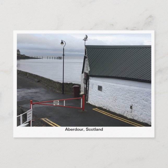 Aberdour Harbour Gebäude Postkarte (Vorderseite)
