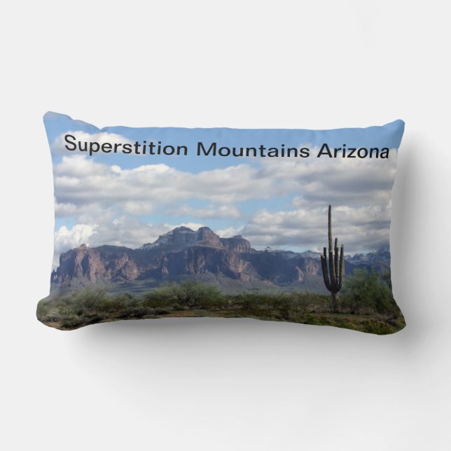 Aberglaube-Berge Arizona Lendenkissen (Vorderseite)