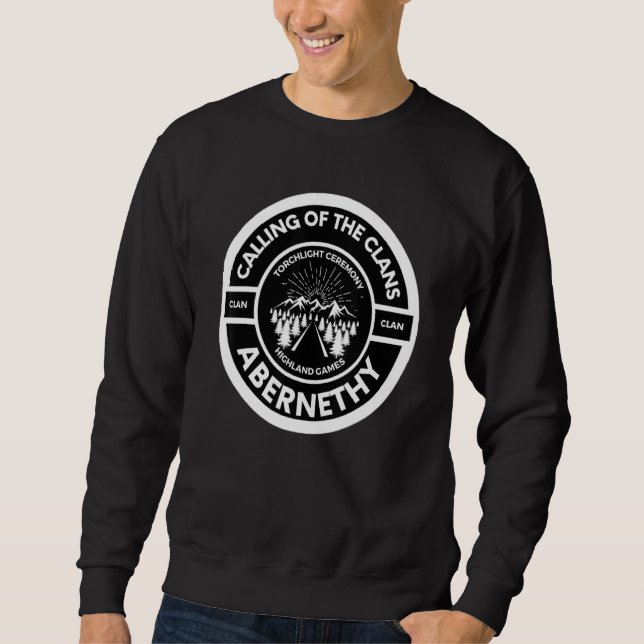 Abernethy Clan Scottish Torch Light Ceremony Highl Sweatshirt (Vorderseite)