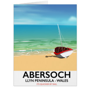 Abersoch, affiche de vacances dans la péninsule de
