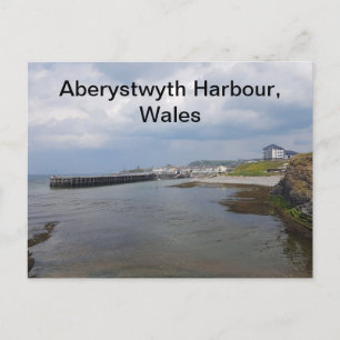 Aberystwyth Harbour, Wales Feiertagspostkarte