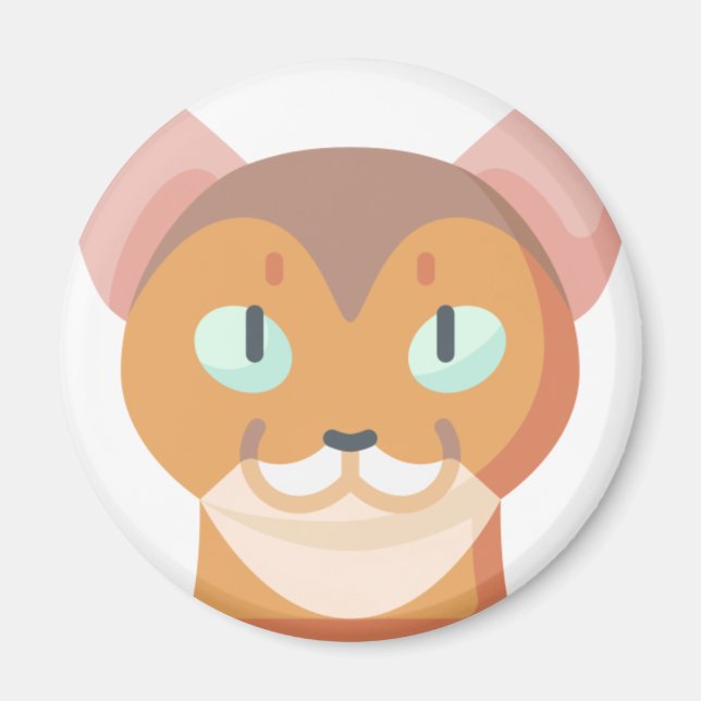 Abessiner Katze Magnet (Vorne)