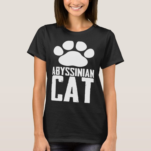 Abessiner Katze T-Shirt (Vorderseite)