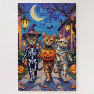 Abessinienkatzen Trick-or-Treating in Halloween Co
