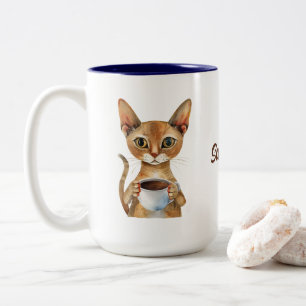 Abessinier Caffee Personalisiert Zweifarbige Tasse