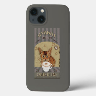 Abessinier-Katze Kaffee Capurrrccino Vintage Poste Case-Mate iPhone Hülle
