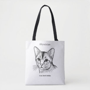 Abessinier-Katzenporträt Tasche